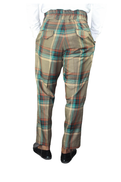 Trendy Check Pants, Denim Pants, Mens Clothing, Men Wear Brown