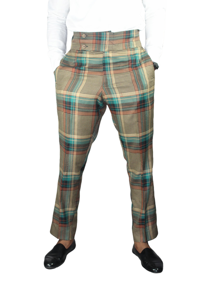 Trendy Check Pants, Denim Pants, Mens Clothing, Men Wear Brown