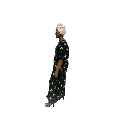Green Smocked Jumpsuit