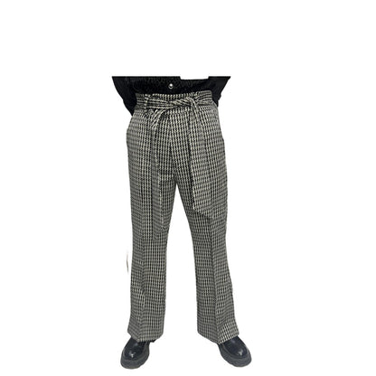 Black and white patterned Pants