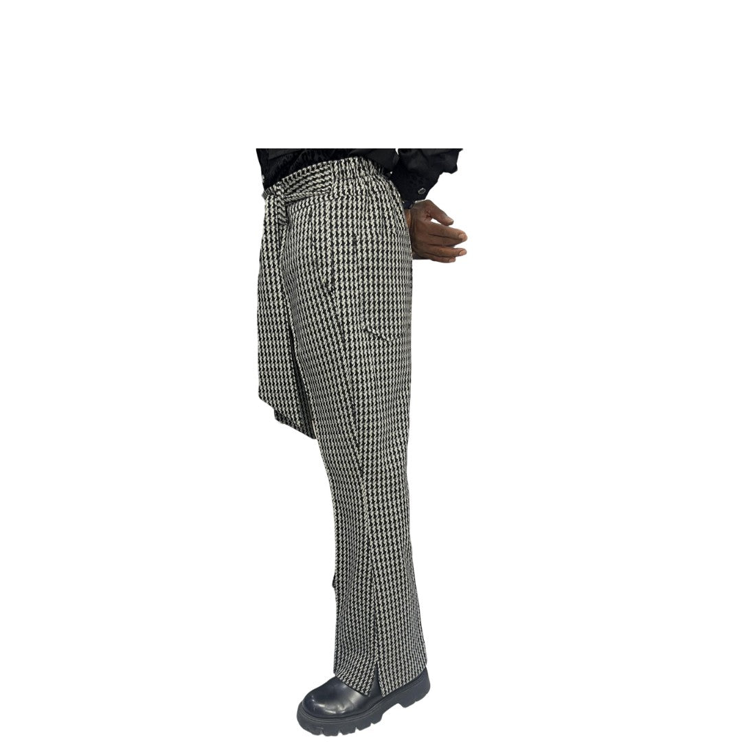 Black and white patterned Pants
