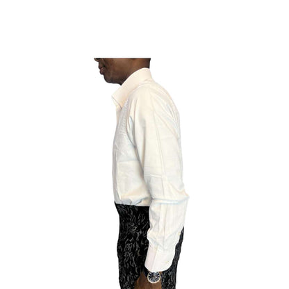 White Semi-Formal Cotton Shirt