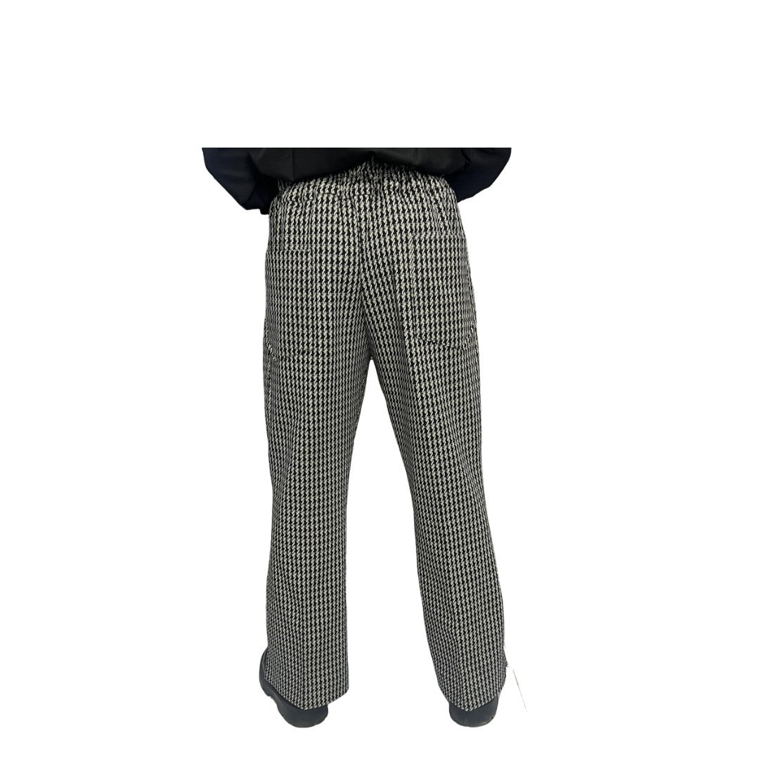 Black and white patterned Pants