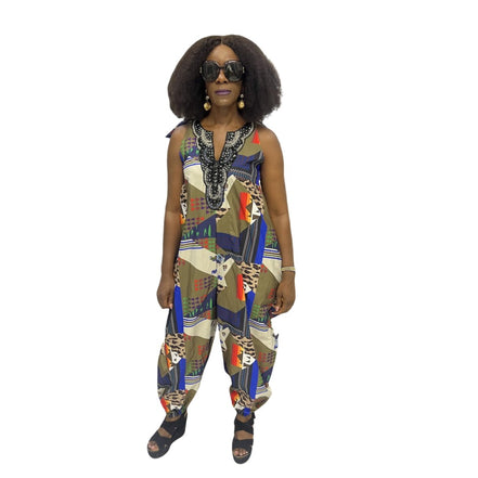 African Print Jumpsuit