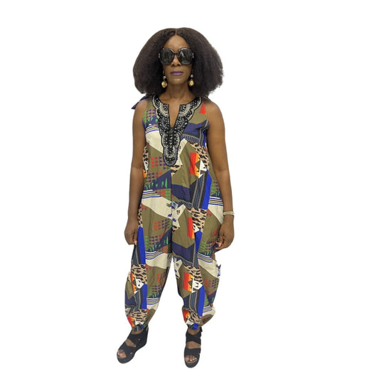 African Print Jumpsuit