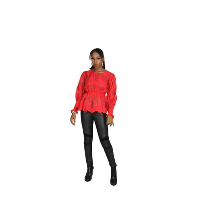African Print Peplum Top, Ankara Peplum Top