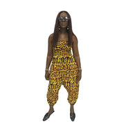 Yellow Ankara Jumpsuit