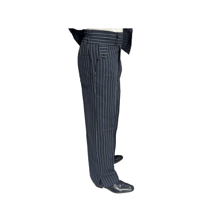 Blue and White Striped pants