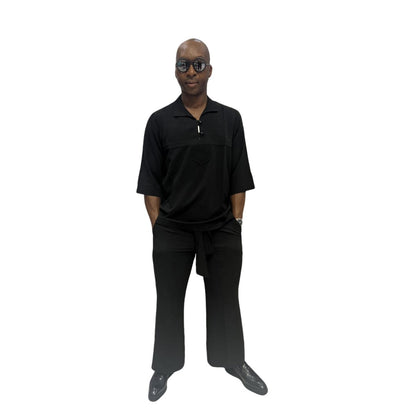 Black Male Up and Down Suit
