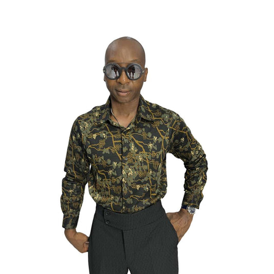 Green floral Cotton Shirt