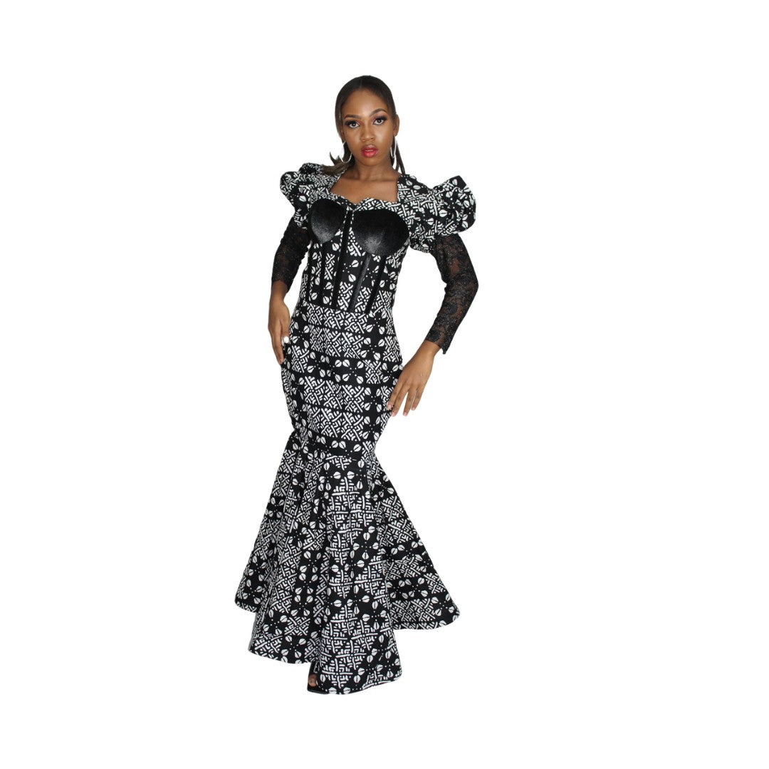 African Print Maxi Dress, Ankara Long Dress, African Clothing for Women