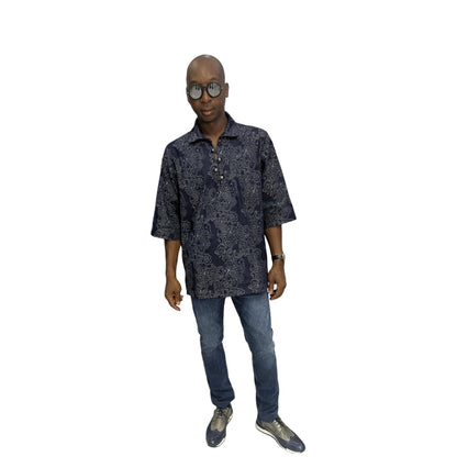 Blue Paisley Shirt