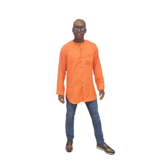 Orange Cotton Shirt