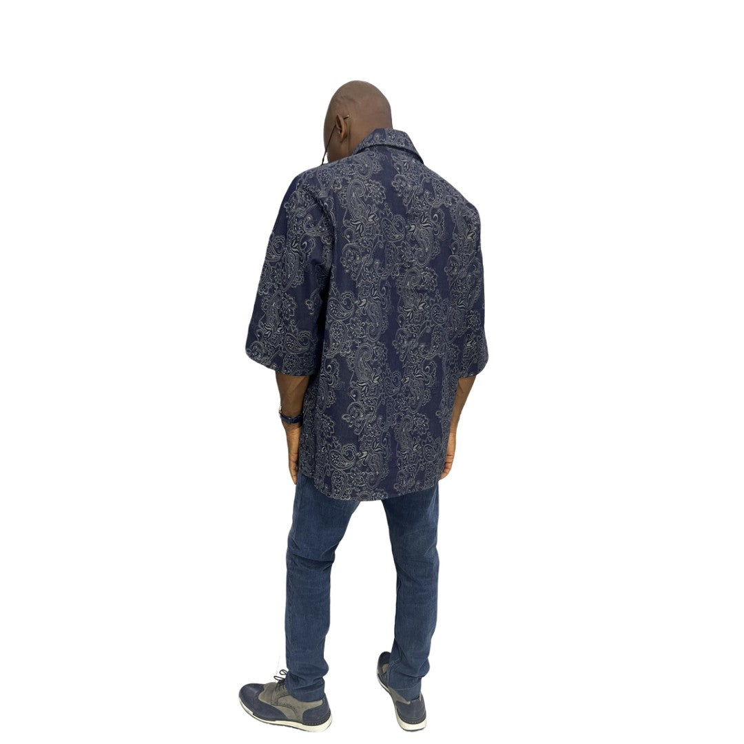 Blue Paisley Shirt