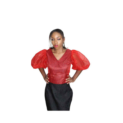 African Print Crop Top, Ankara Wrap Top, African Dress