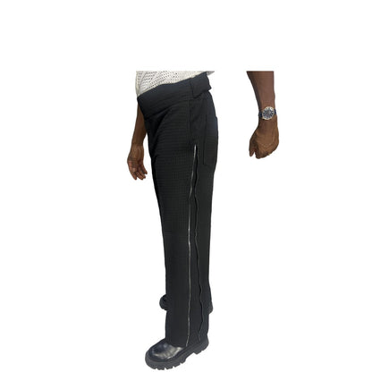 Aladdin Black Zipper Pants