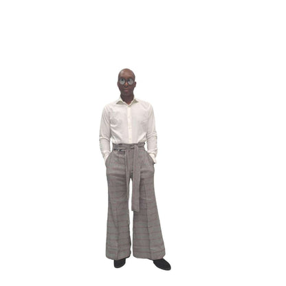 Red and white striped Pants