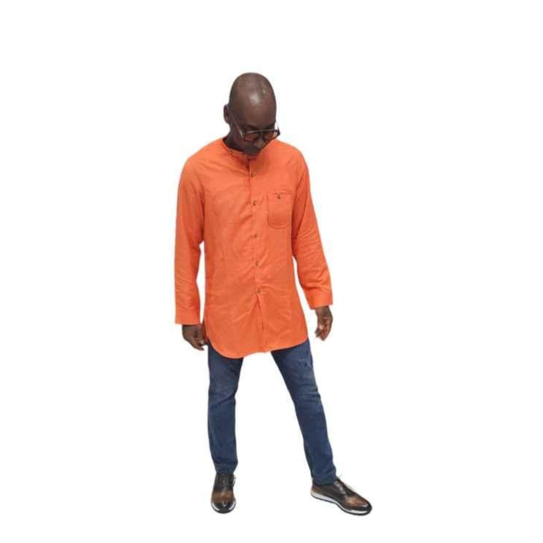 Orange Cotton Shirt