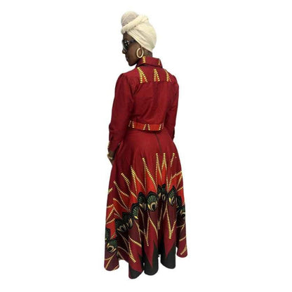 Red Multi-Color Outfit Set