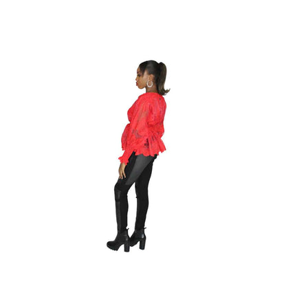 African Print Peplum Top, Ankara Peplum Top