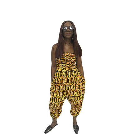 Yellow Ankara Jumpsuit