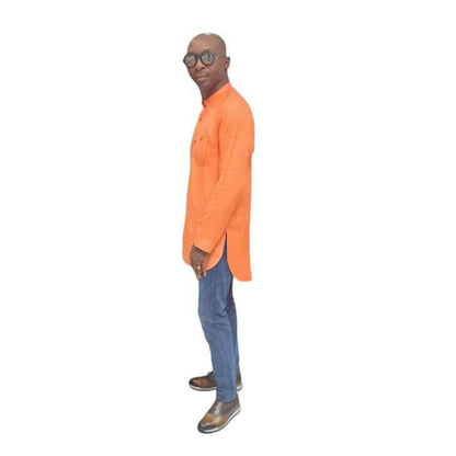 Orange Cotton Shirt