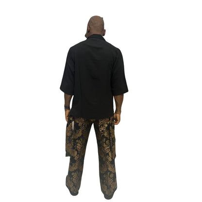 Jacquard Pants and Viscose Shirt