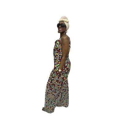 Multi-Colored Ankara Jumpsuit