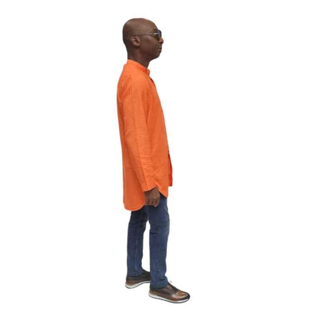 Orange Cotton Shirt