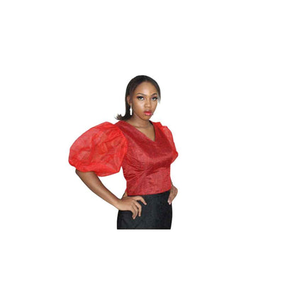 African Print Crop Top, Ankara Wrap Top, African Dress