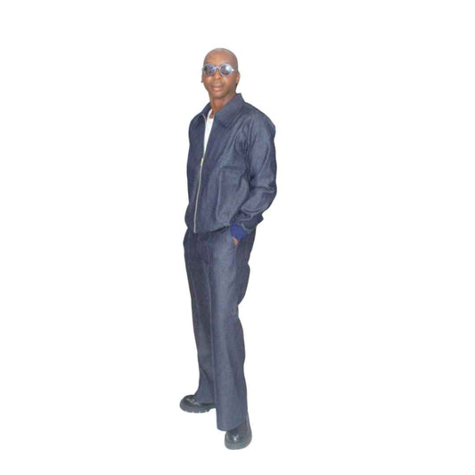 Dark Blue Jeans Matching Outfit Set