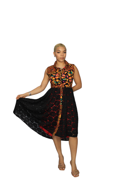 High Low Ankara Dress, African Print Dress, Womens Clothing, African Womens Clothing