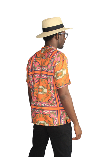 Lightweight Orange Summer Shirt