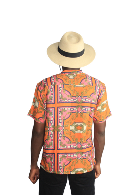 Lightweight Orange Summer Shirt