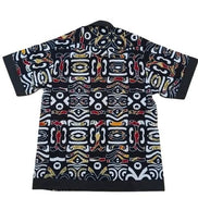 Shirt — Black Tribal Mask Print Shirt