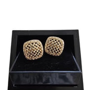 Gold Textured Square Cufflinks