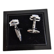 Halo Clear Gemstone Cufflinks