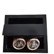 Rose Gold Skeleton Movement Cufflinks
