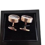 Rose Gold Skeleton Movement Cufflinks
