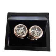 Rose Gold Skeleton Movement Cufflinks