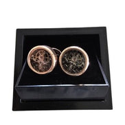 Rose Gold Skeleton Movement Cufflinks