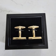 Polished Gold Rectangular Cufflinks