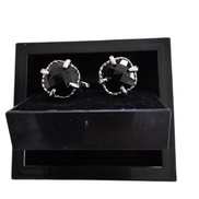Black Octagonal Faceted Cufflinks