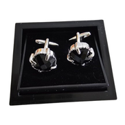 Black Octagonal Faceted Cufflinks