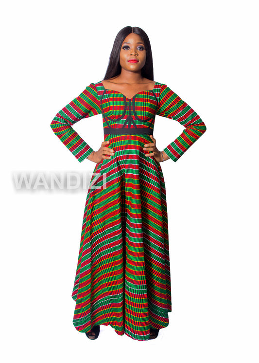 African Print Maxi Dress, Ankara Long Dress, African Clothing for Women