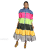 Multicolour layered dress