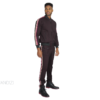 burgundy Tracksuit with side tapings by Wandizi