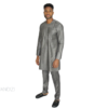 gray Patch pocket suit by Wandizi