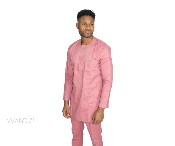 pink African Suit by Wandizi
